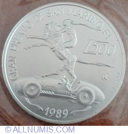 Image #1 of 500 Lire 1989 - Marele Premiu San Marino