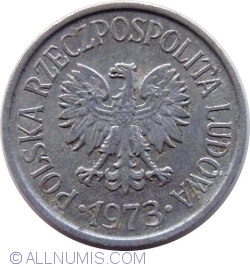20 Groszy 1973 - Fara semnul monetariei