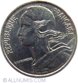 Image #2 of [VARIANT] 5 Centimes 1996 - 4 folds at the collar