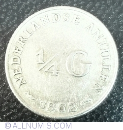 Image #1 of 1/4 Gulden 1962