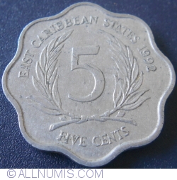Image #1 of 5 Cents 1992