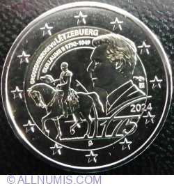 Image #2 of 2 Euro 2024 - 175th Anniversary of the Death of the Grand Duke Guillaume II
