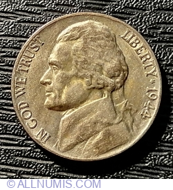 Jefferson Nickel 1944 P