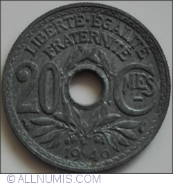 Image #1 of 20 Centimes 1946