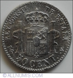 50 Centimos 1894