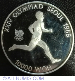 Image #1 of 10 000 Won 1986 - Runner, Olympic Games 1988 in Seoul