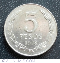 5 Pesos 1978
