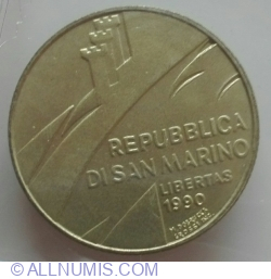 Image #2 of 200 Lire 1990 R - 1600 Years of History