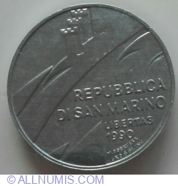 Image #2 of 5 Lire 1990 R - 1600 Years of History