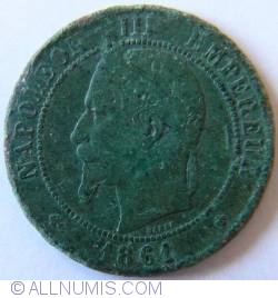 Image #2 of 10 Centimes 1861 BB