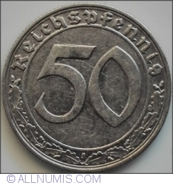 50 Reichspfennig 1939 B