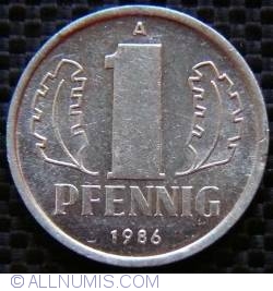 Image #1 of 1 Pfennig 1986 A