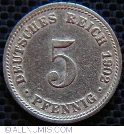 Image #1 of 5 Pfennig 1902 D