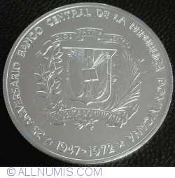 Image #2 of 1 Peso 1972 - 25th Anniversary of the Central Bank