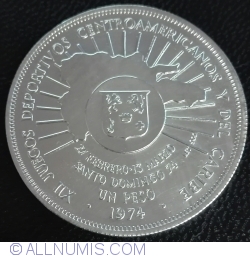 1 Peso 1974 - 12th Central American and Caribbean Games