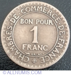 Image #1 of 1 Franc 1925 - 5 Deschis