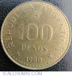 100 Pesos 1980 (magnetic)