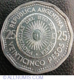 25 Pesos 1967 - First Issue of National Coinage in 1813