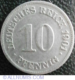 10 Pfennig 1901 E