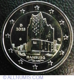 2 Euro 2023 G - Bundesländer - Hamburg