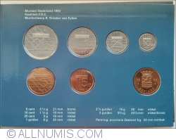 Mint Set 1992 - KM:202-206, 210 + Zeeland Medal.