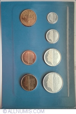 Set Monetarie 1992 - KM:202-206, 210 + Zeeland Medal.