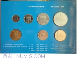Set Monetarie 1994 - KM202-206, 210 + Friesland medal