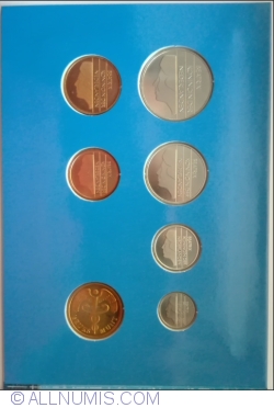Set Monetarie 1994 - KM202-206, 210 + Friesland medal