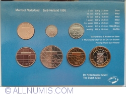 Image #2 of Mint Set 1995 - KM202-206, 210 + Zuid-Holland medal
