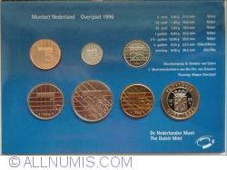 Set Monetarie 1996 - KM202-206, 210 + Overyssel medal