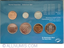 Set Monetarie 1997 - KM202-206, 210 + Gelderland medal