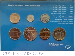 Set Monetarie 1998 - KM202-206, 210 + Noord-Holland medal