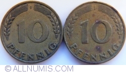 10 Pfennig 1949 J - small J