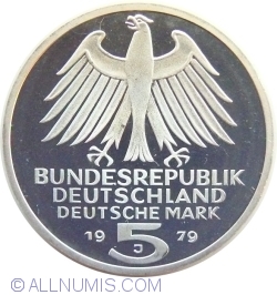 Image #1 of 5 Mark 1979 - 150th Anniversary - German Archaeological Institute (PROOF)