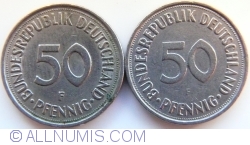 50 Pfennig 1974 F large F