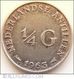 Image #1 of 1/4 Gulden 1963