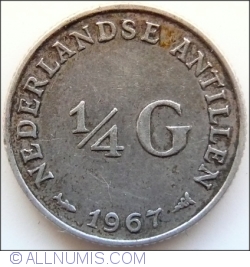 Image #1 of 1/4 Gulden 1967 - Fish