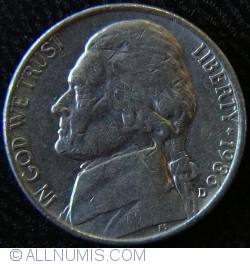 Image #2 of Jefferson Nickel 1986 D