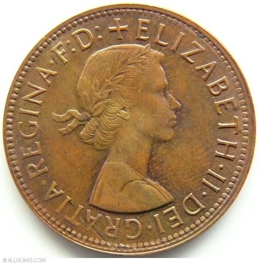 1 Penny 1964 Without Dot After Penny Elizabeth II 1952 present 