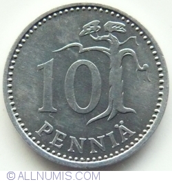 10 Pennia 1987