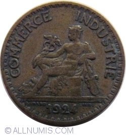Image #2 of 1 Franc 1924 - Closed 4