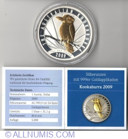 1 Dollar 2009 - Australian Kookaburra