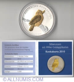 1 Dollar 2010 - Australian Kookaburra