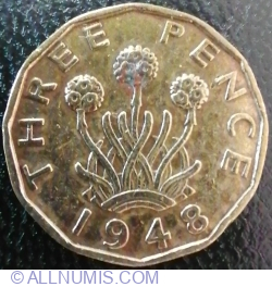 Image #1 of 3 Pence 1948