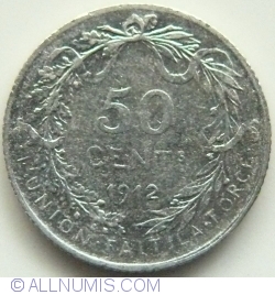 50 Centimes 1912 Belges