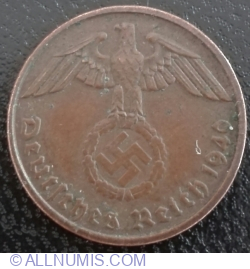 Image #2 of 2 Reichspfennig 1940 E