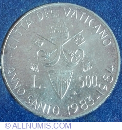 Image #1 of 500 Lire 1983-1984 - ANNO SANTO 1983-1984