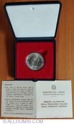 Image #1 of 500 Lire 1990 - Italian Presidency of the E.E.C. Council