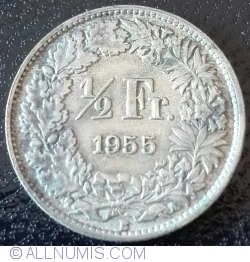 Image #1 of 1/2 Franc 1955