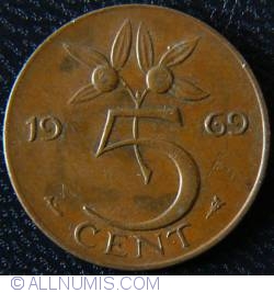 Image #1 of 5 Cent 1969 (fish)